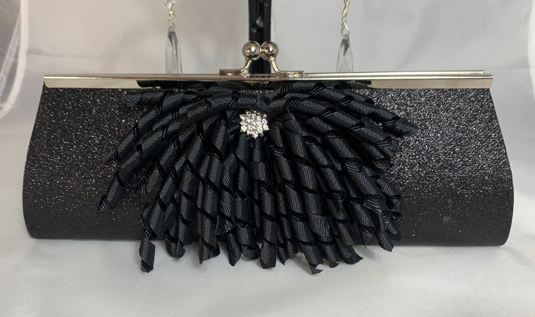 Half circle black ladies purse| Fashion Unique Design Evening Bag| Chain  Handbag Shoulder Bag(black) - JazzKart - 3464547